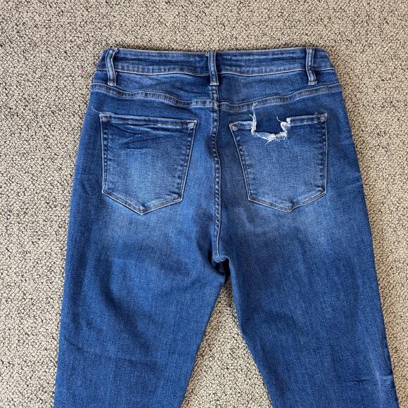 Vervet Slim Skinny Distressed Denim Blue Jeans US Women's 27 - Picture 7 of 8